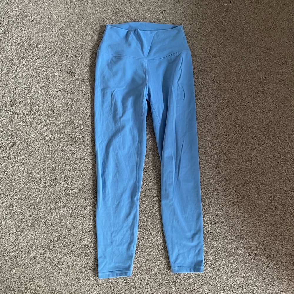 blue leggings